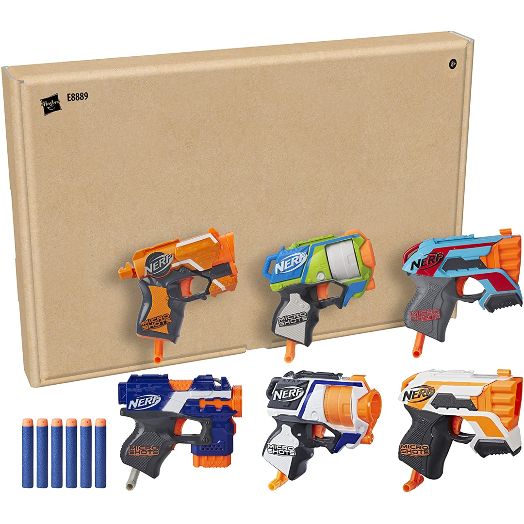 Nerf N Strike Micro Shots 6 Blaster Bundle Gift Set Boys & Girls