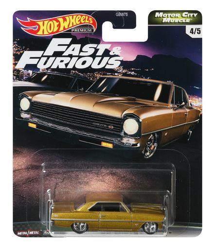 Hot Wheels Premium Fast & Furious Motor City Muscle Set of 5