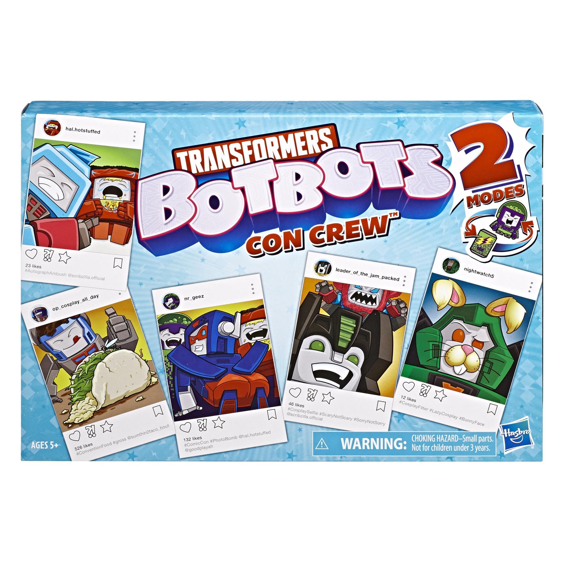 Hasbro Transformers BotBots Con Crew Figures with 2 Modes