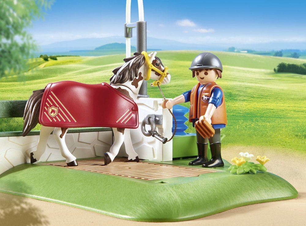 Playmobil 6929 Country Horse Grooming Station with Functional