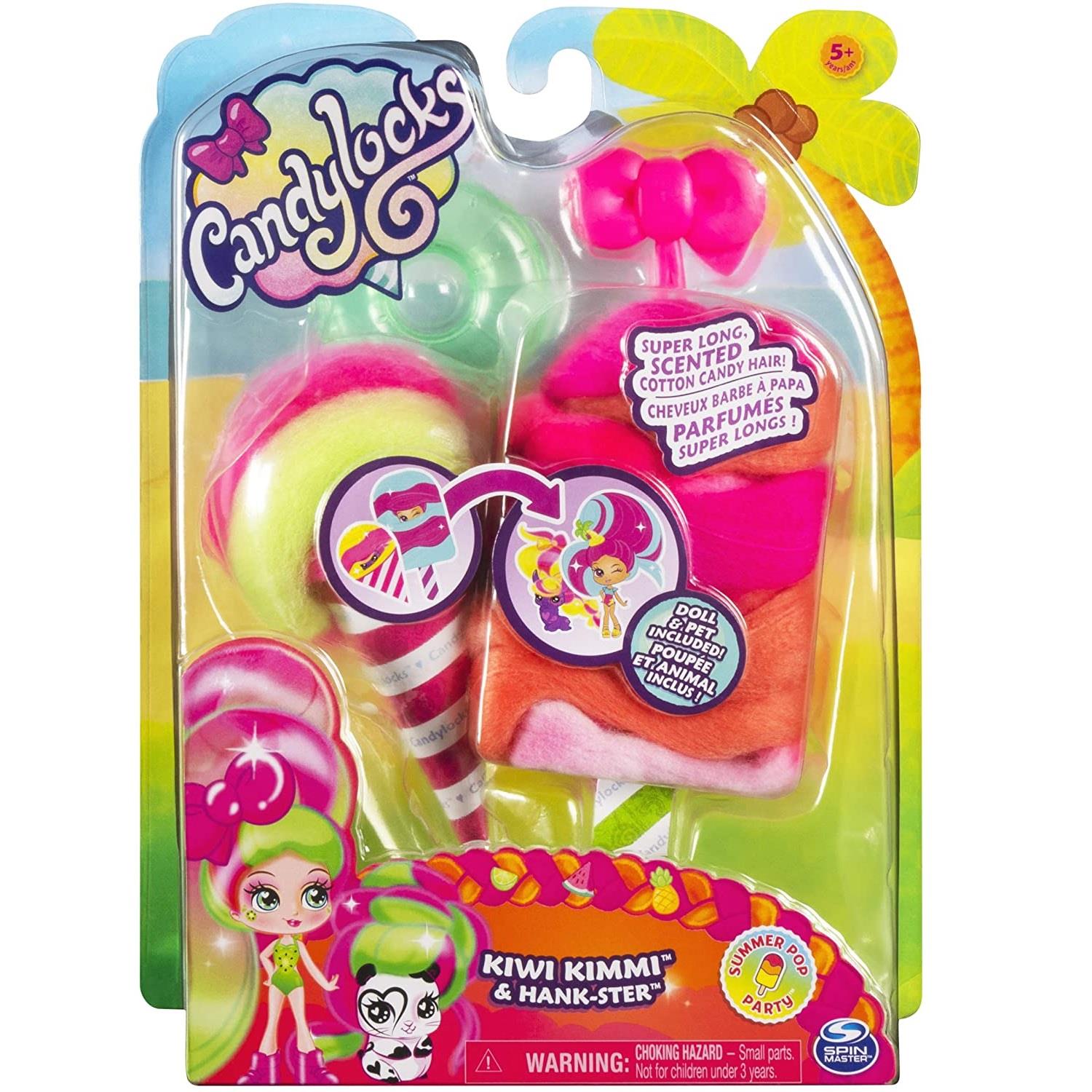 Candylocks 6056834 Kiwi Kimmi Scented Collectible Doll and Pet