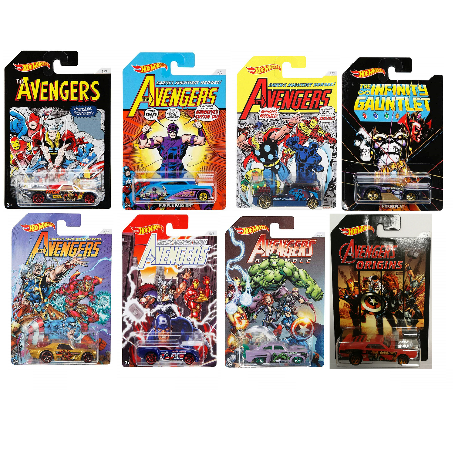 Hot Wheels FKD48 Marvel Avengers 1:55 Scale Diecast Toy Cars | eBay UK