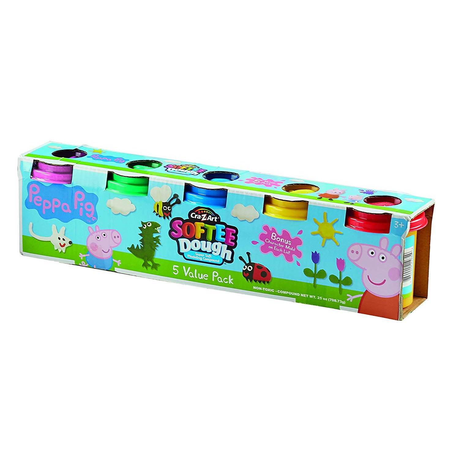 Peppa Pig CraZArt Softee Dough 5 Pack 21040 eBay