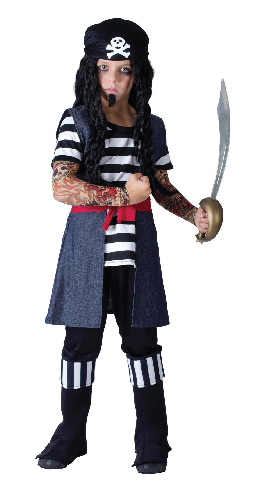 Disfraz para adultos mal bufón Dorado y Negro para Hombre Halloween Vestido de fantasía Traje Nuevo