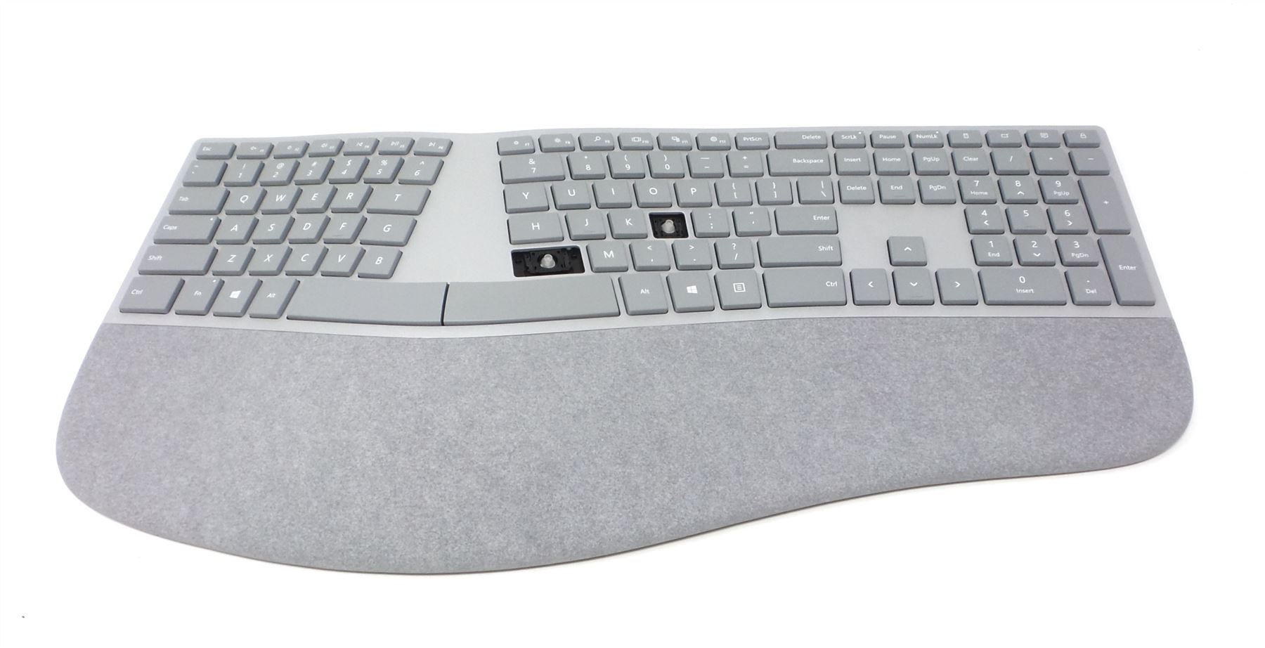 Microsoft Surface Ergonomic Wireless Keyboard Bluetooth Silver Read