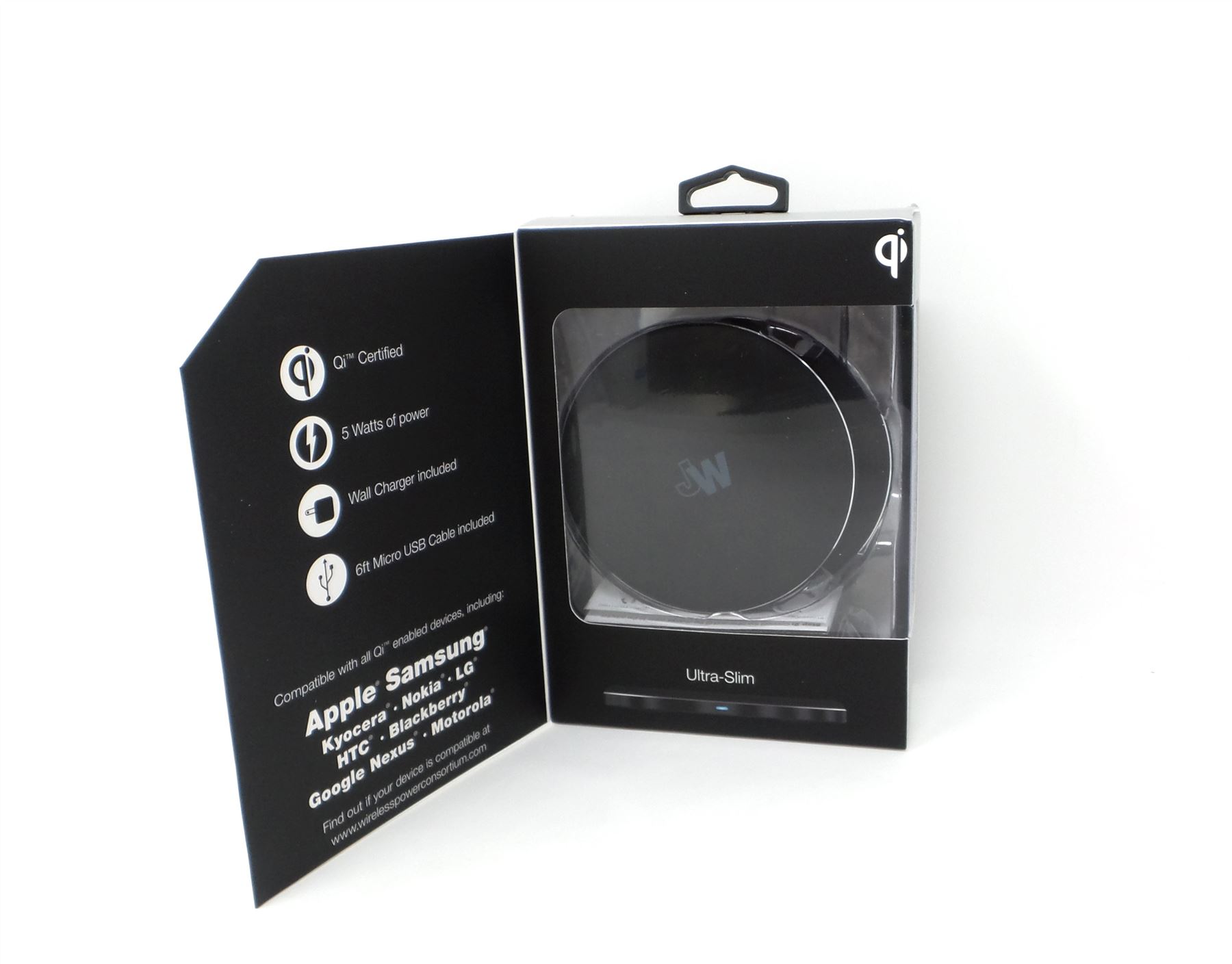 Just Wireless 2 Pack 5W QI Certified Wireless Charging Pads Universal