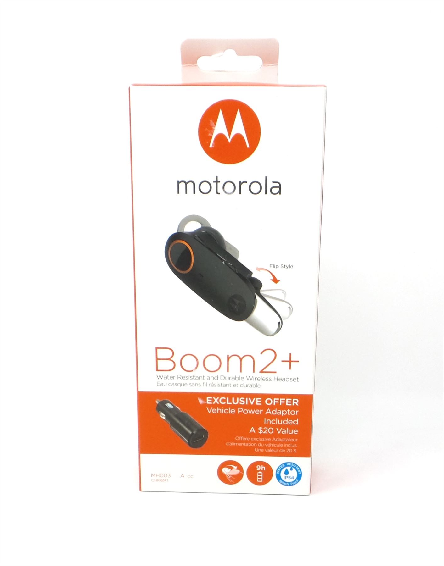 Motorola Boom 2 + Durable & Water Resistant Bluetooth Wireless Headset