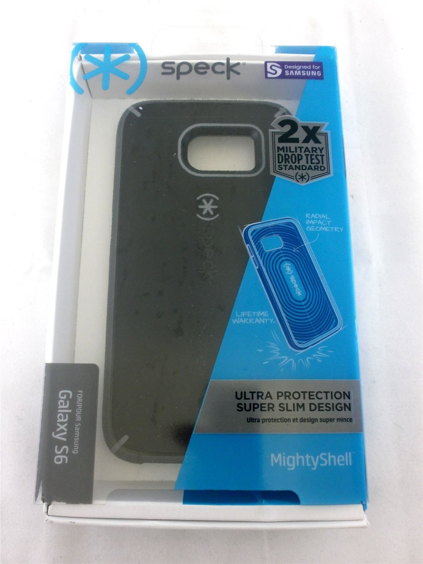 Speck MightyShell Case For Samsung Galaxy S6 SPKA3701 Black New Open