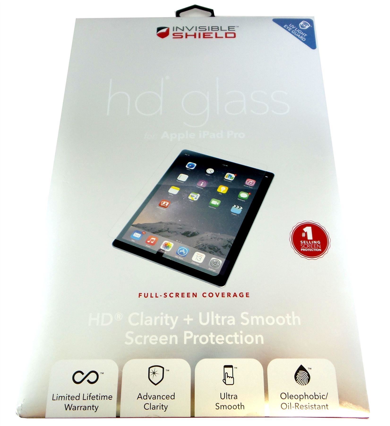 Zagg InvisibleShield Tempered Glass Screen Protector for Apple iPad Air Pro eBay