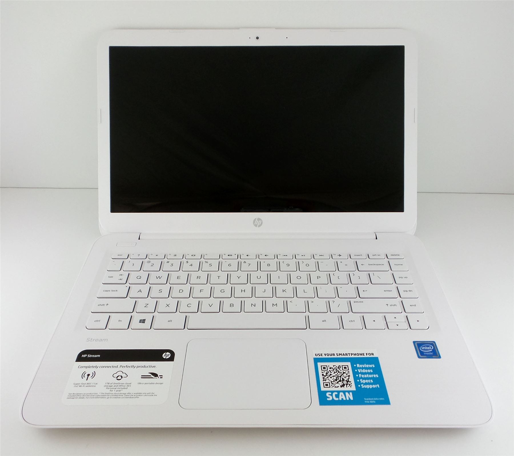 HP 14" Stream Laptop Notebook White Intel Celeron 1.6GHz 32GB 4GB RAM