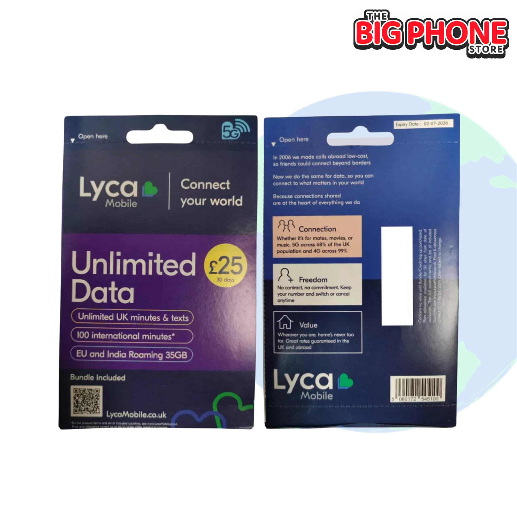 Lyca Mobile Pay As You Go 5G SIM Card - With Free £25 Top Up! - Picture 7 of 8