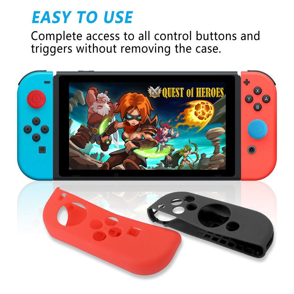 Silikon Grip Case Abdeckung Gummi für Nintendo Switch Joy-Con Controller GamePad - Bild 44 von 54