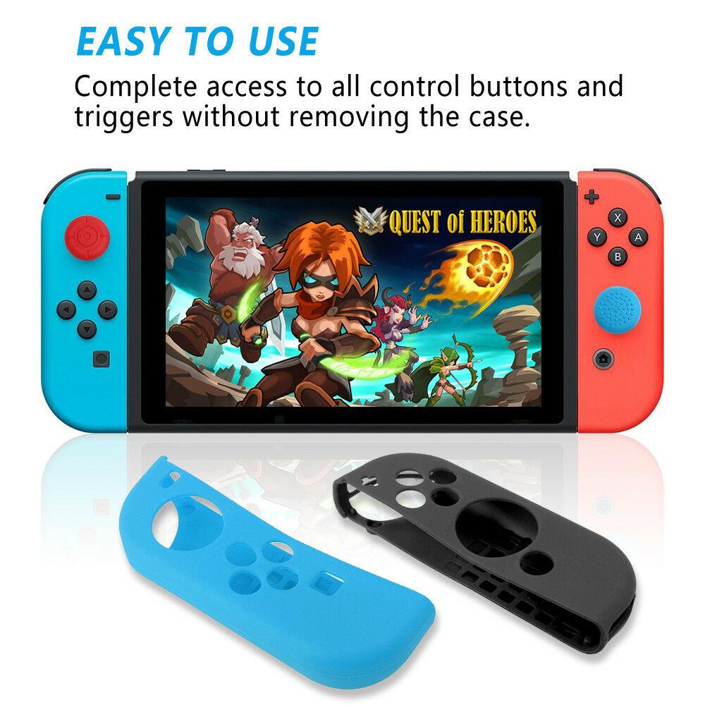 Silikon Grip Case Abdeckung Gummi für Nintendo Switch Joy-Con Controller GamePad - Bild 38 von 54