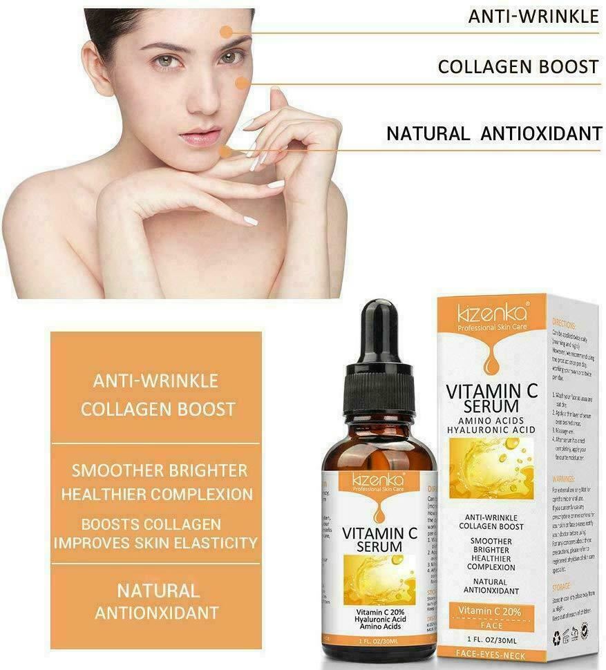 Skincare Set 6 in 1 Derma Roller Set + Vitamin C Serum +