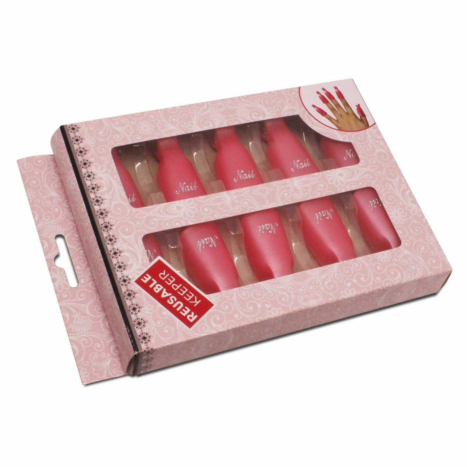 10 Stck. Nail Art Gel Politur Entferner Nagel Einweichen Clips Kappen - Bild 9 von 12