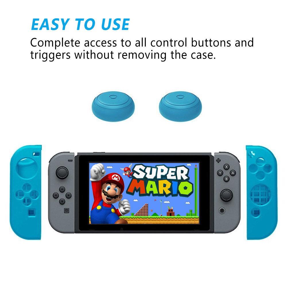 Silikon Grip Case Abdeckung Gummi für Nintendo Switch Joy-Con Controller GamePad - Bild 19 von 54