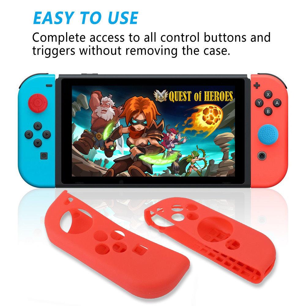 Silikon Grip Case Abdeckung Gummi für Nintendo Switch Joy-Con Controller GamePad - Bild 27 von 54