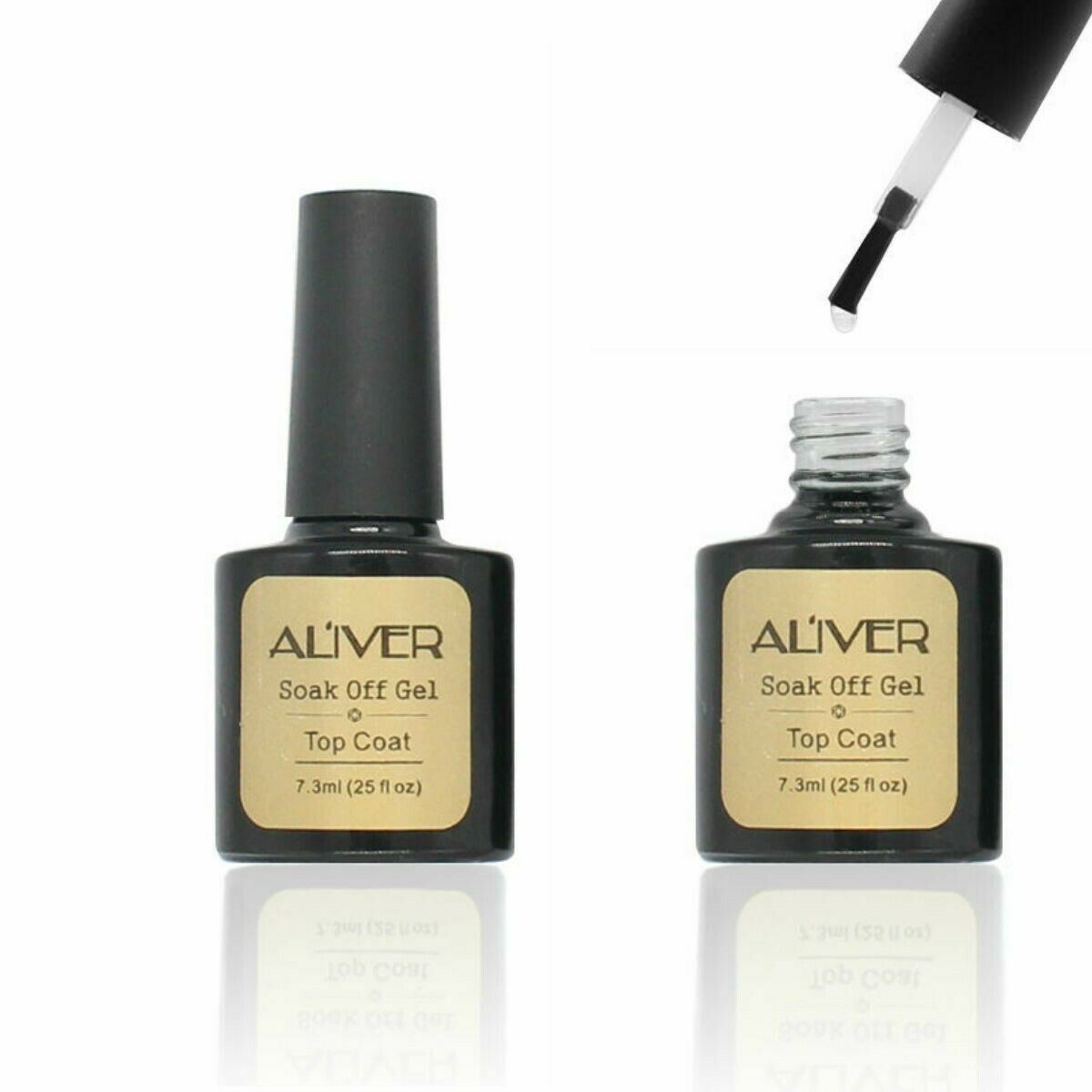 Aliver Nail Line Top Coat and Base Coat Nail Gel Polish Professional UV LED Gel - Picture 2 of 4