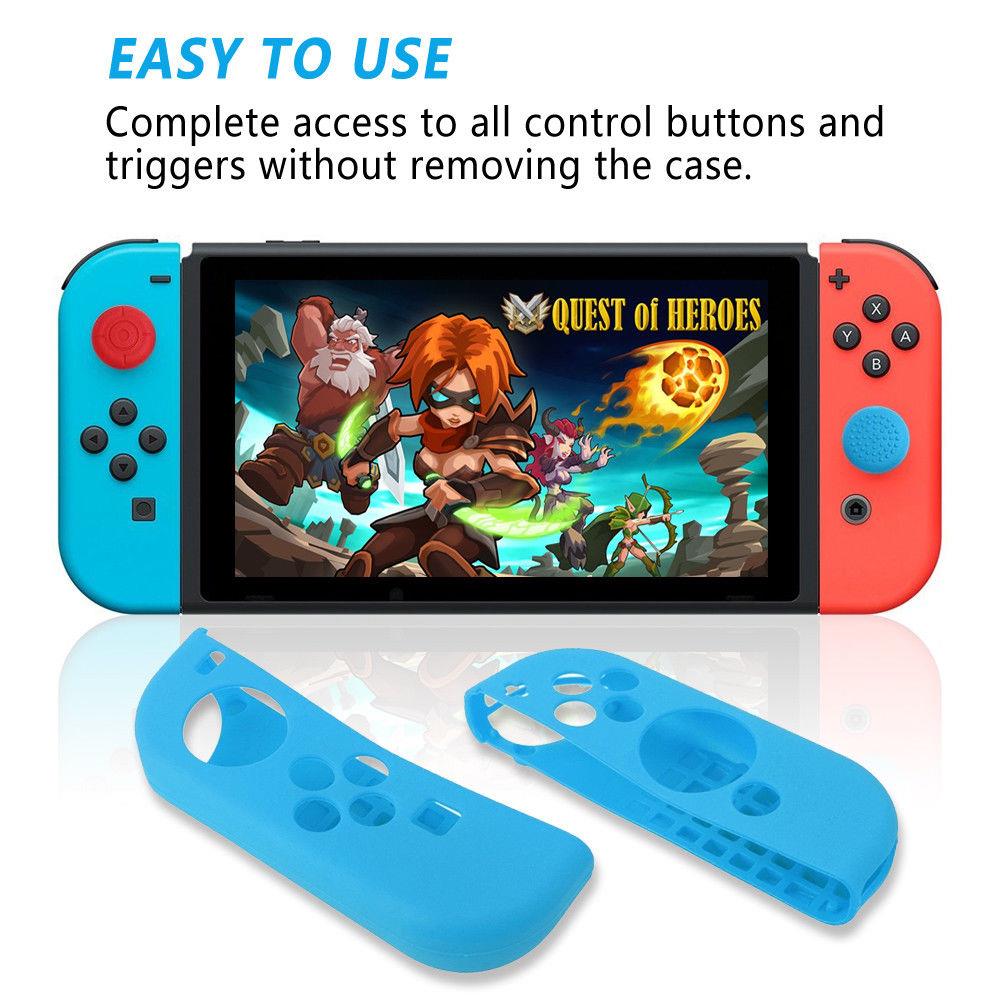 Silikon Grip Case Abdeckung Gummi für Nintendo Switch Joy-Con Controller GamePad - Bild 20 von 54