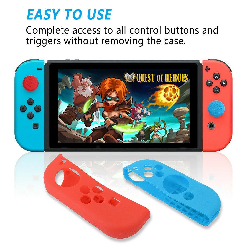 Silikon Grip Case Abdeckung Gummi für Nintendo Switch Joy-Con Controller GamePad - Bild 50 von 54