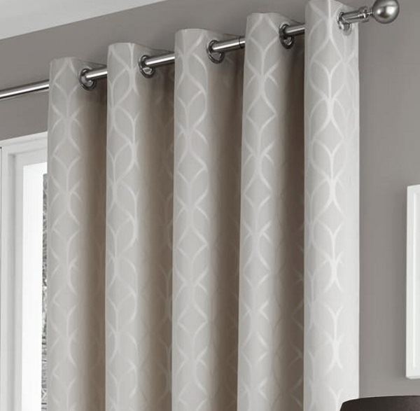 Geometric Pattern Eyelet Curtains | harlow taupe geometric pattern thermal lined eyelet top Geometric Pattern Eyelet Curtains | harlow taupe geometric pattern thermal lined eyelet top