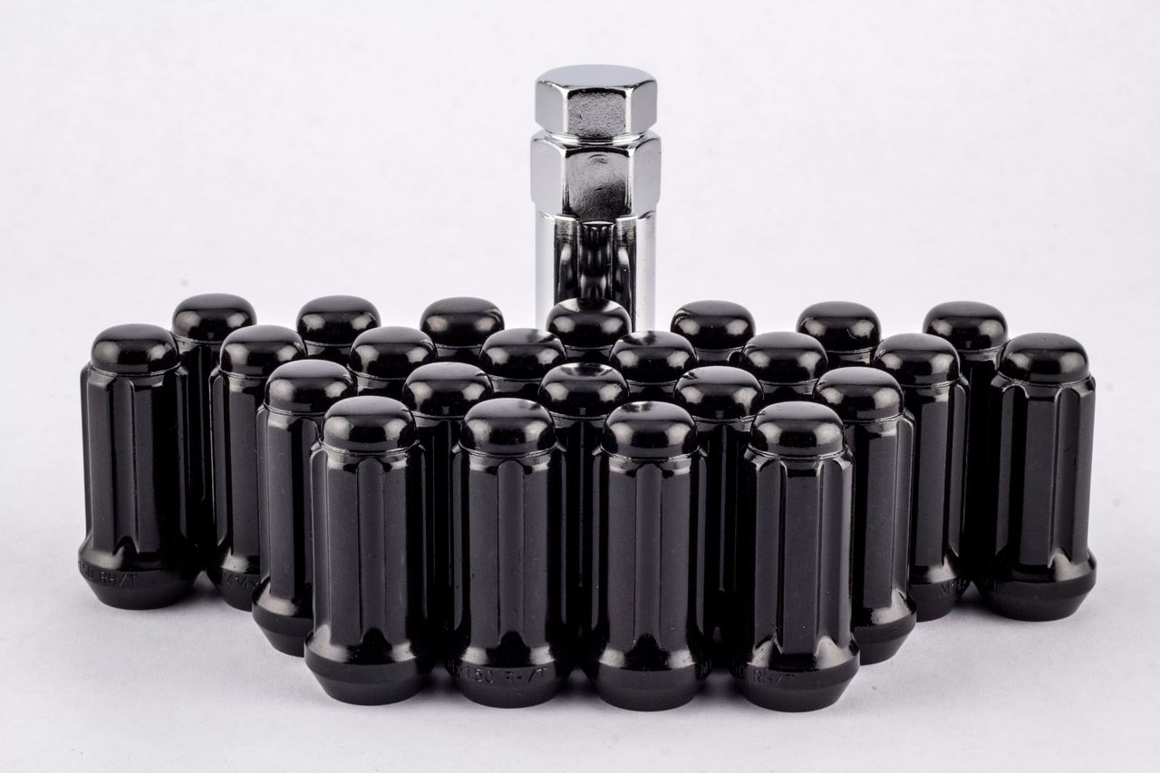 32pcs Black 14X1.5 Closed Spline Lug Wheel Rim Lug Nut Kit eBay