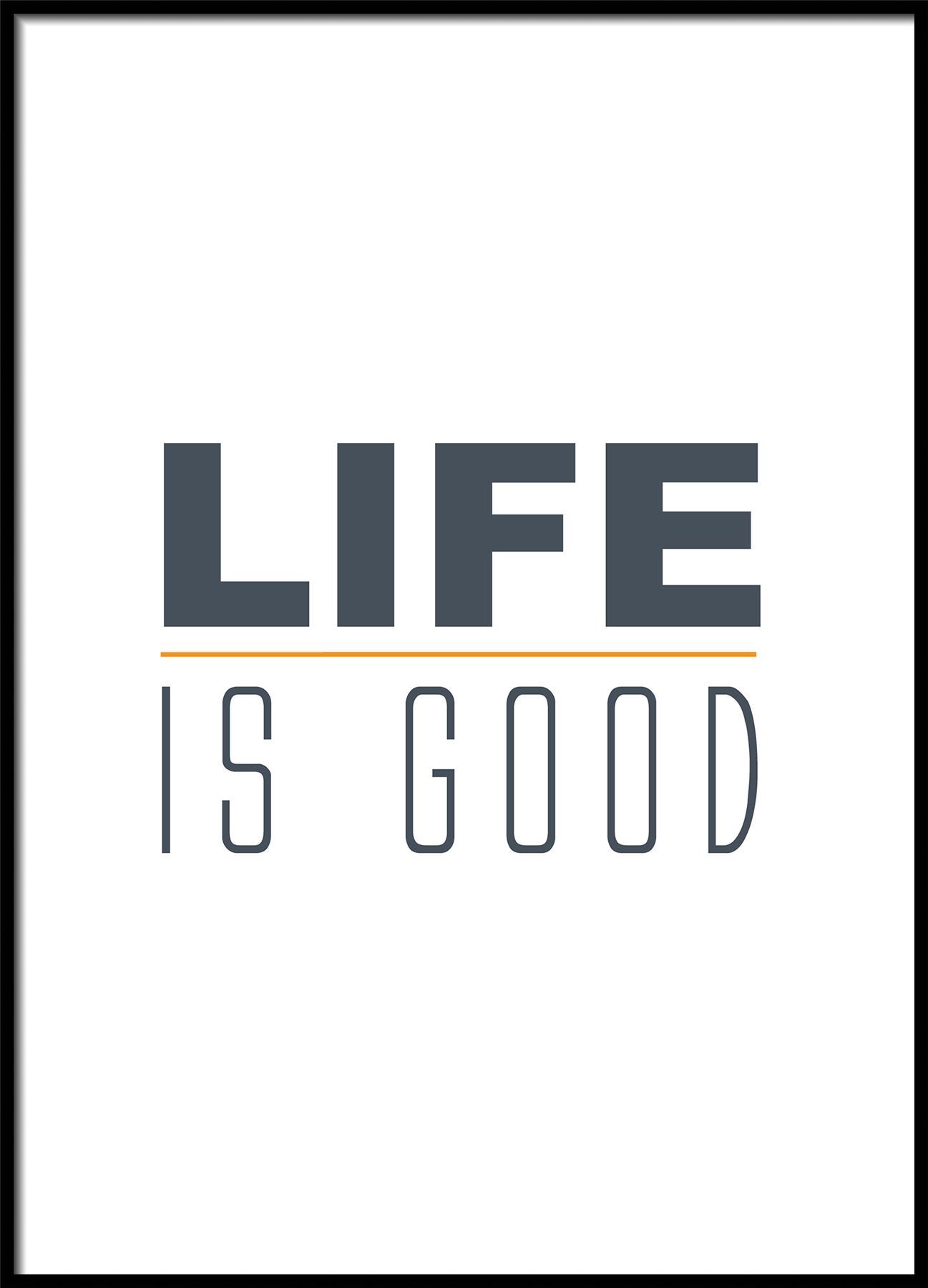 Life Is Good Wall Decor Print Contemporary Print Master Bedroom