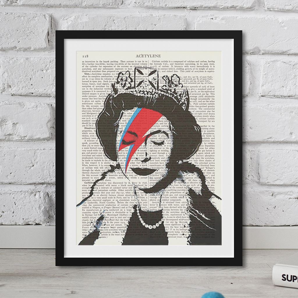 Vintage Dictionary Wall Art Prints Printed On Real Pages Huge Gift