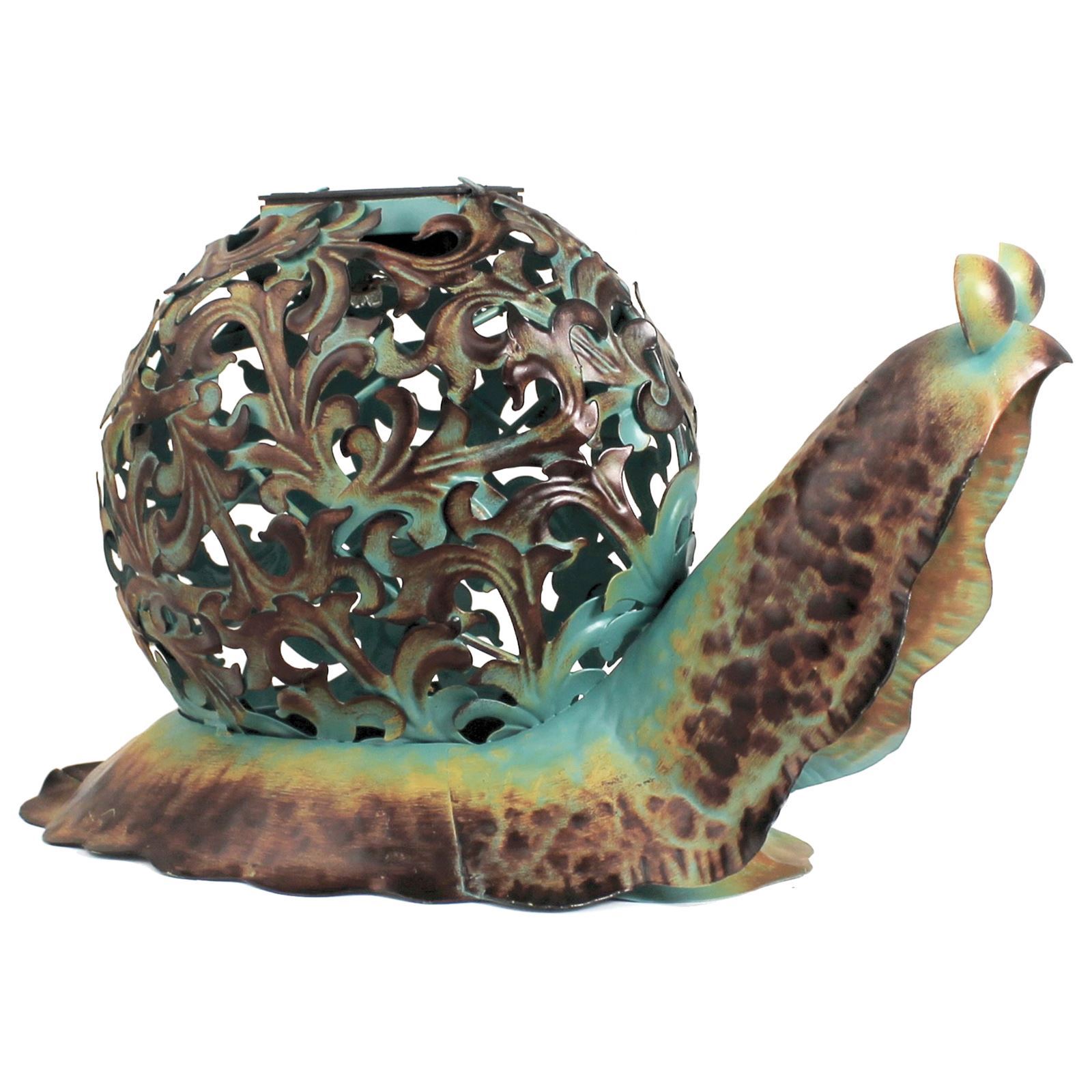 Snail Solar Garden Ornament Bug Insect Outdoor Decoration Metal