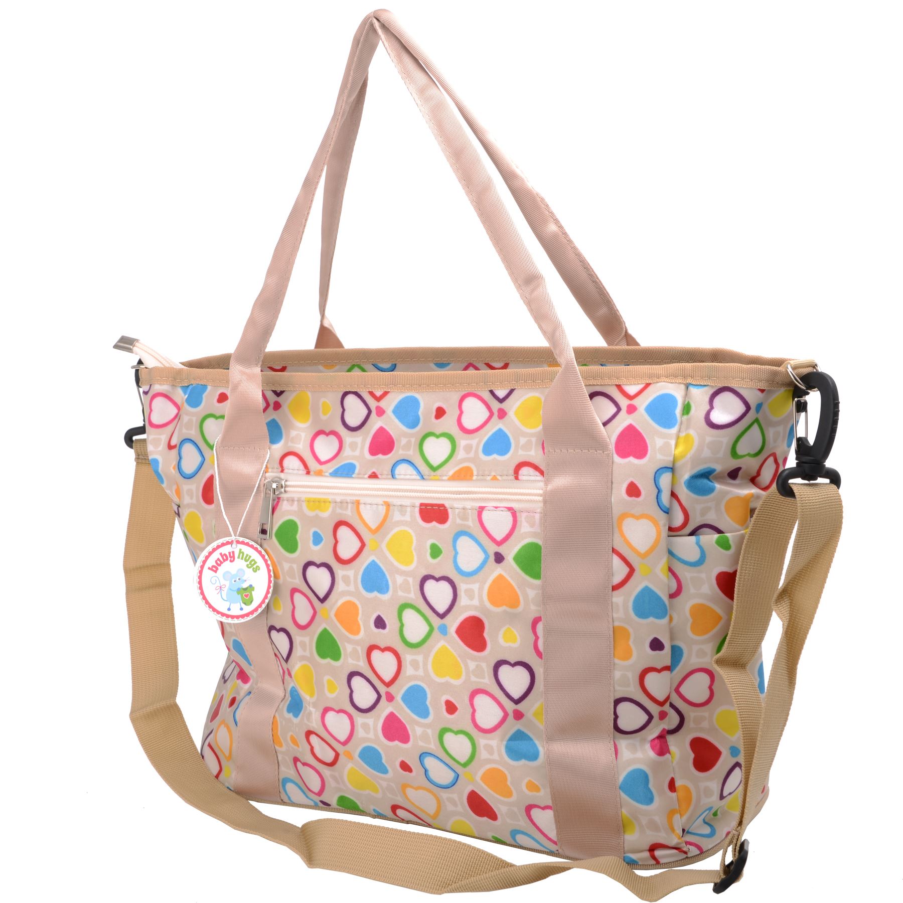 Nappy Changing Diaper Bag Set with Changing Mat Babyhugs Stylish Design