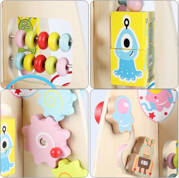 wooden activity rocket