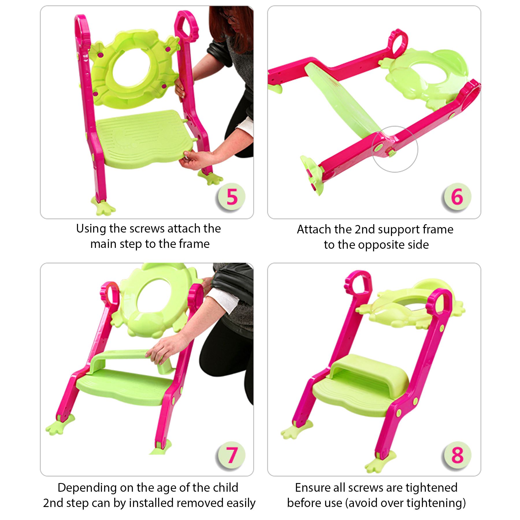 BABY TODDLER TOILET Training potty Seat 2 step Ladder Toilet trainer