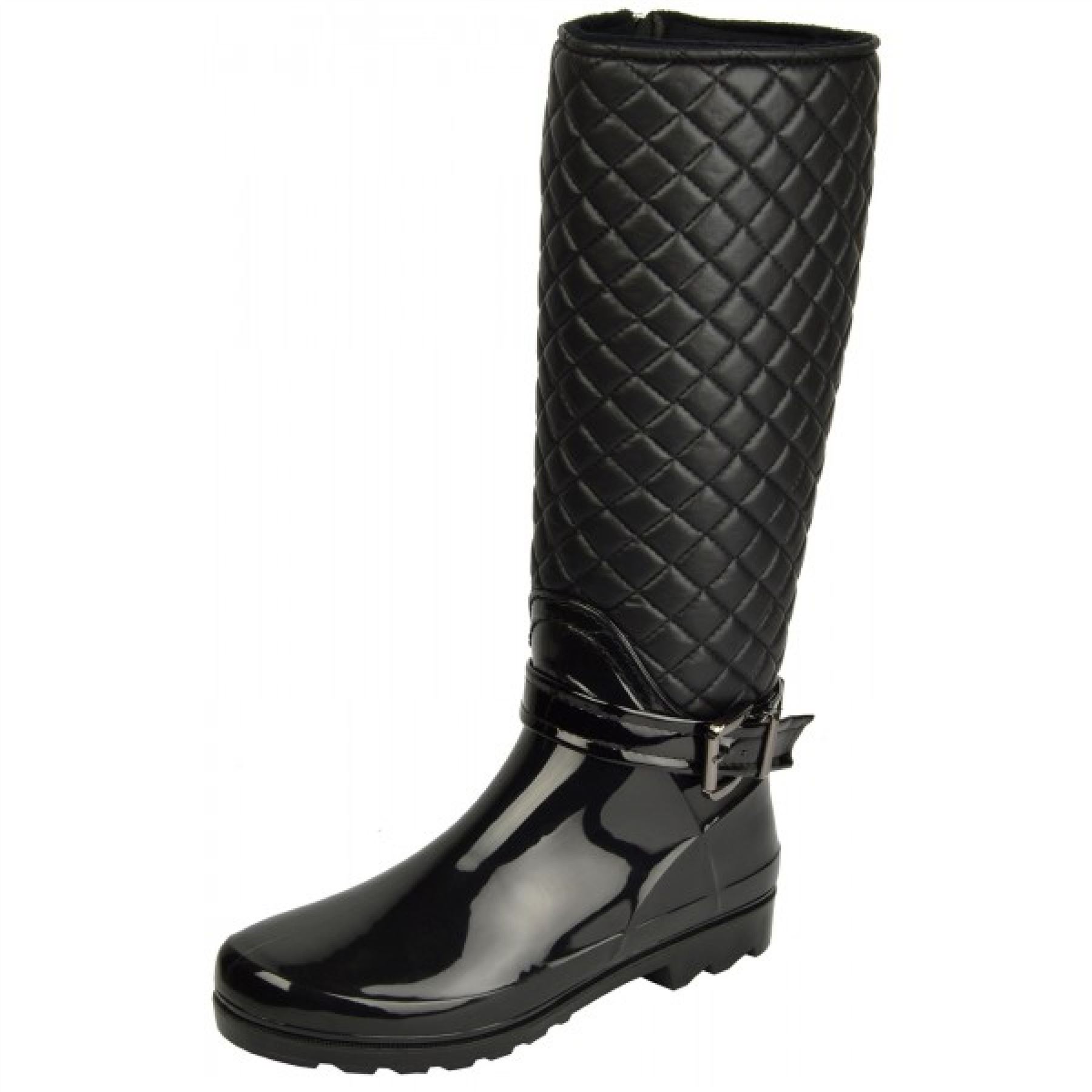 womens quilted wellies