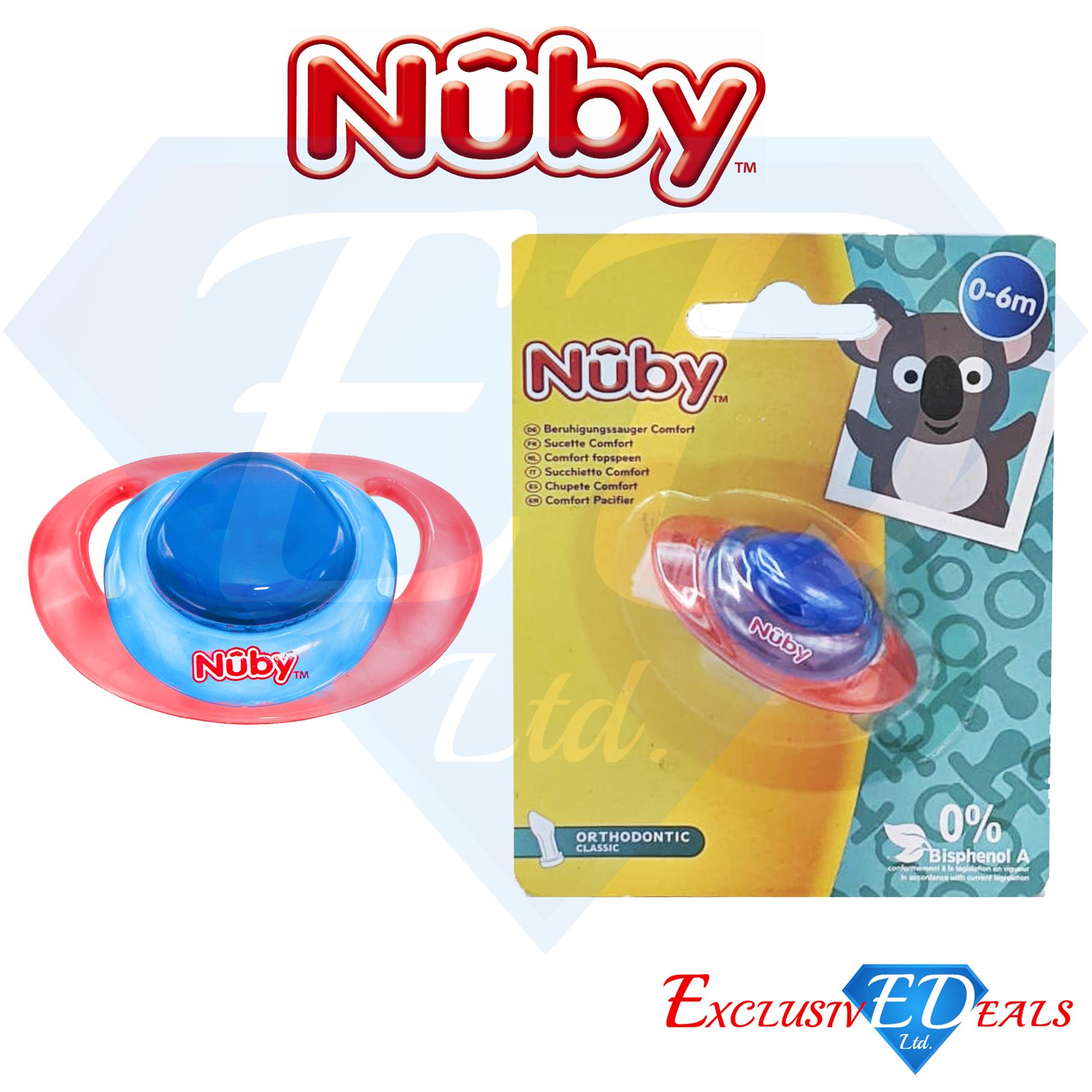 Nuby Soothers Orthodontic / Massaging Pacifiers 0-36Months Comfort Dummy - Picture 6 of 45