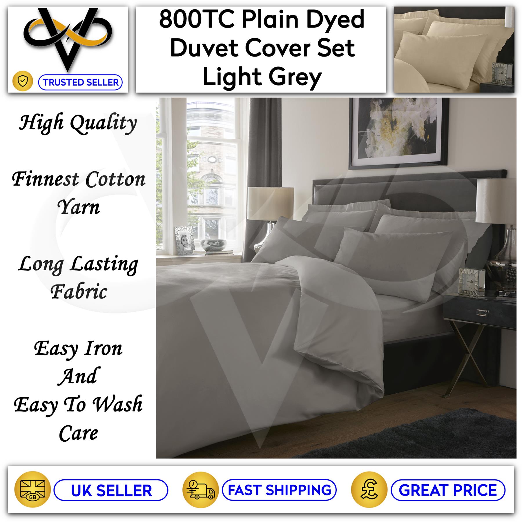 Cotton Rich Satin Stripe Duvet Cover | Vision Linens