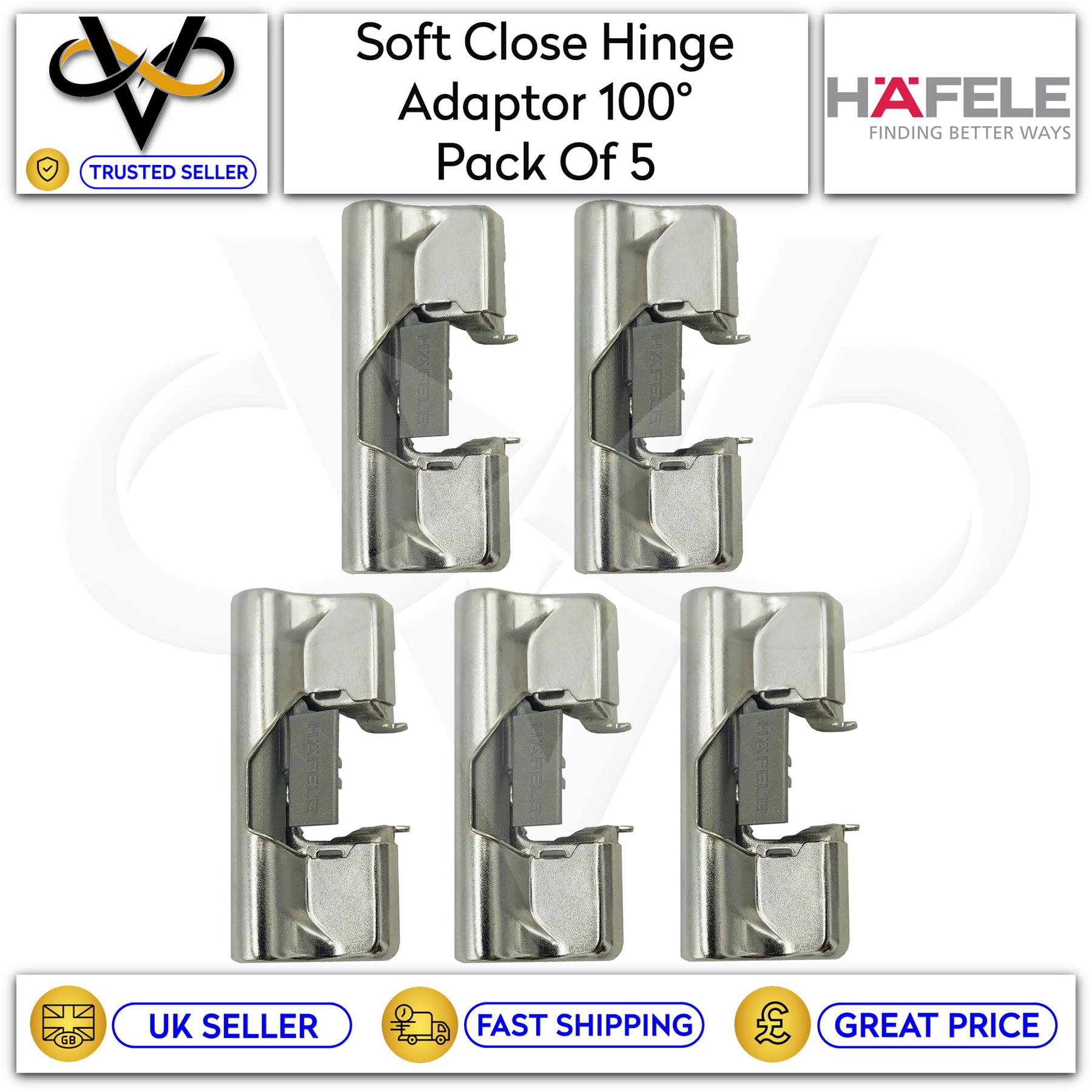 Hafele Soft Close Hinge Adaptor for 100° Hinge Click On High Quality Durable - Picture 25 of 34