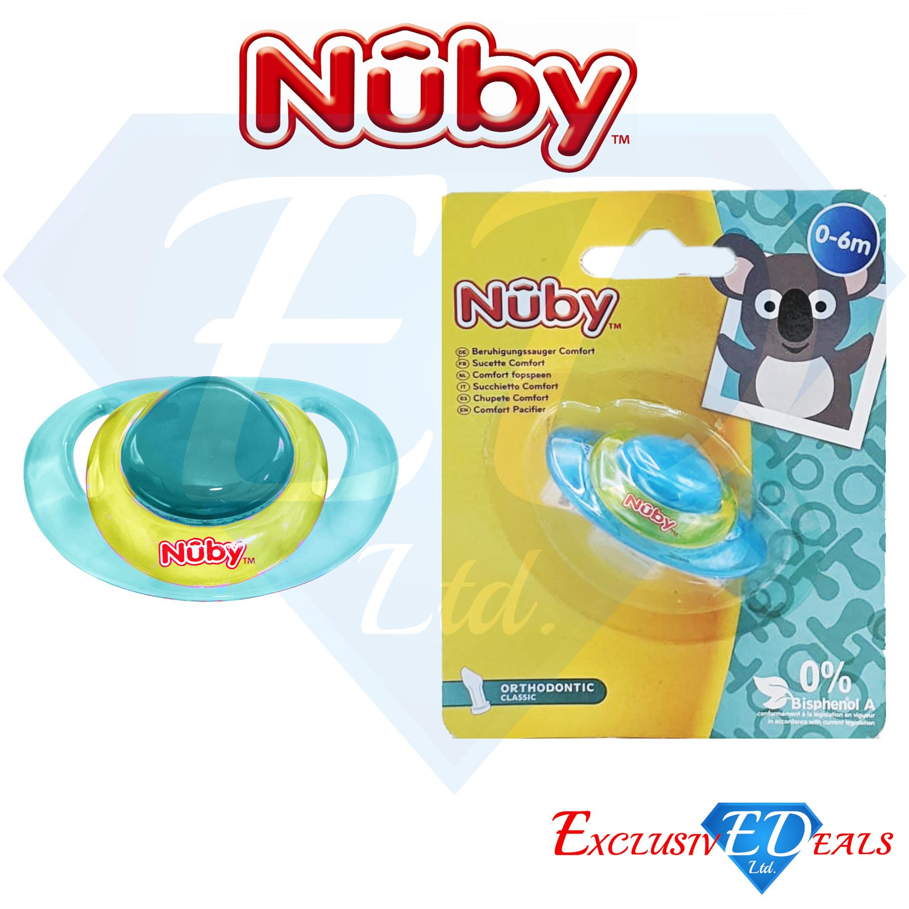 Nuby Soothers Orthodontic / Massaging Pacifiers 0-36Months Comfort Dummy - Picture 8 of 45