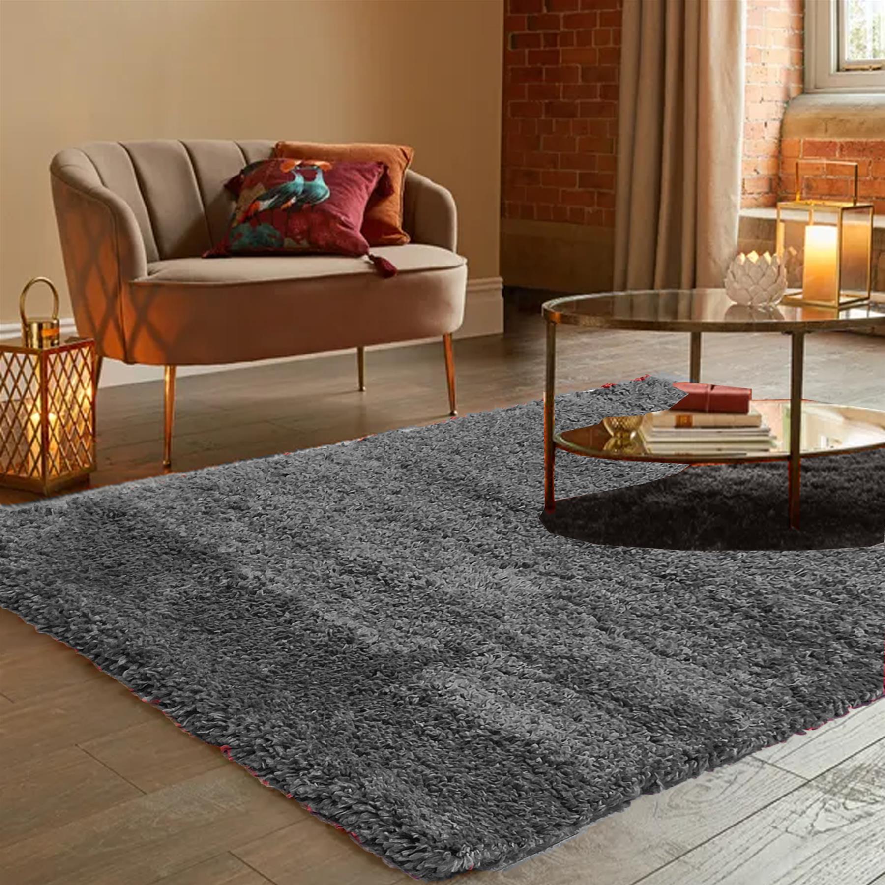 Fluffy Rug Small Medium Area Rug Fuzzy Carpet Living Room Bedroom Soft Floor Mat - Picture 16 of 85