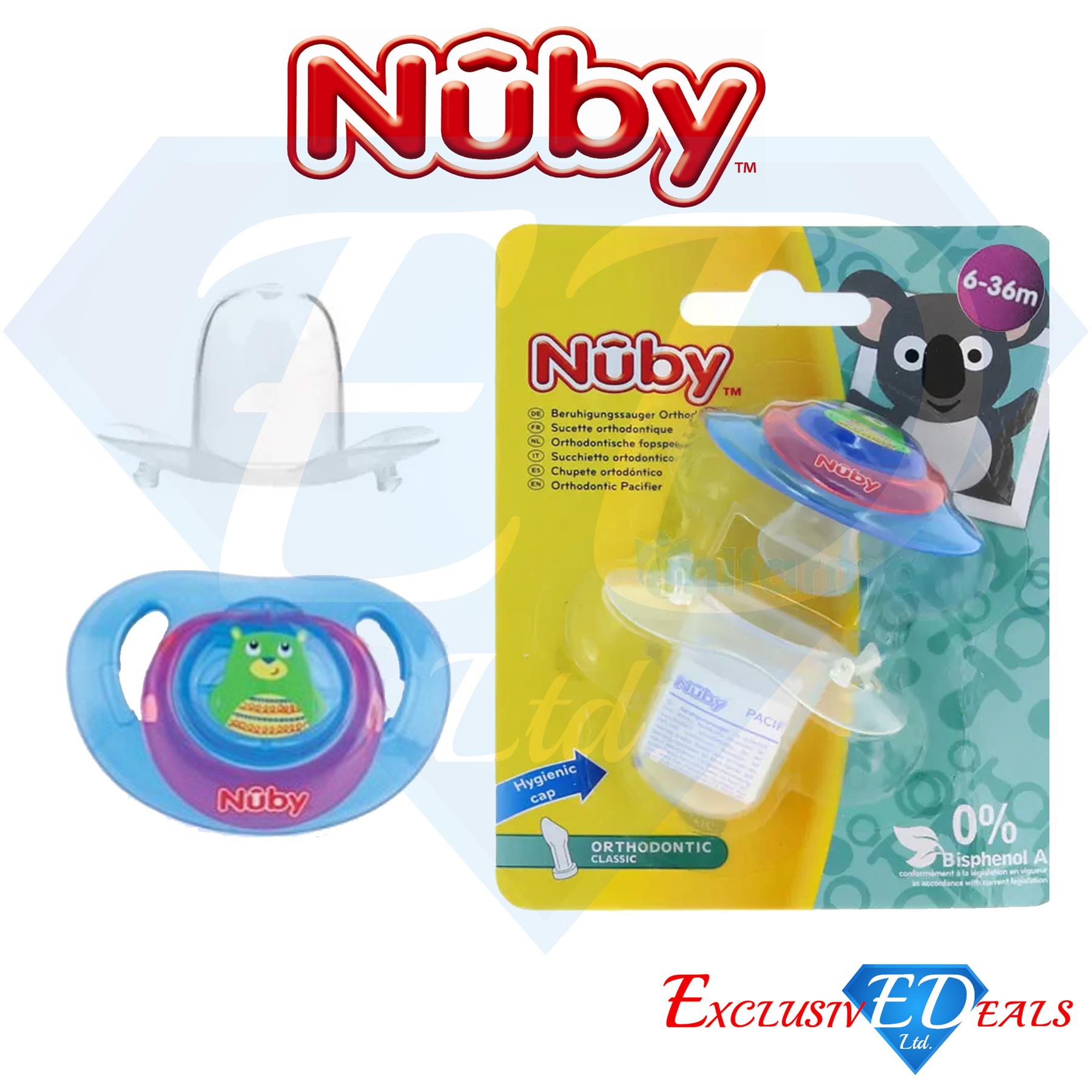 Nuby Soothers Orthodontic / Massaging Pacifiers 0-36Months Comfort Dummy - Picture 35 of 45