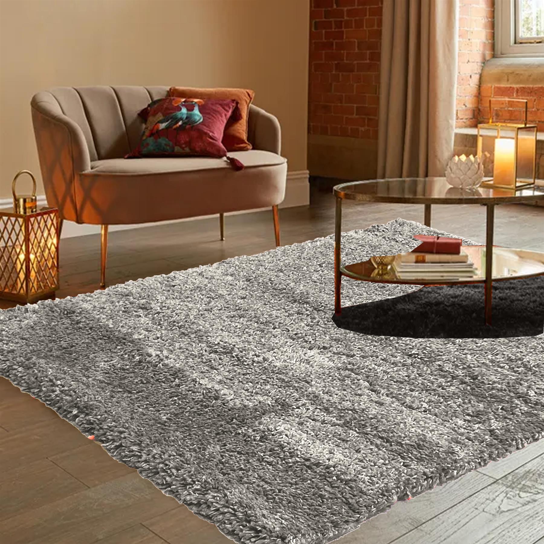 Fluffy Rug Small Medium Area Rug Fuzzy Carpet Living Room Bedroom Soft Floor Mat - Picture 37 of 85