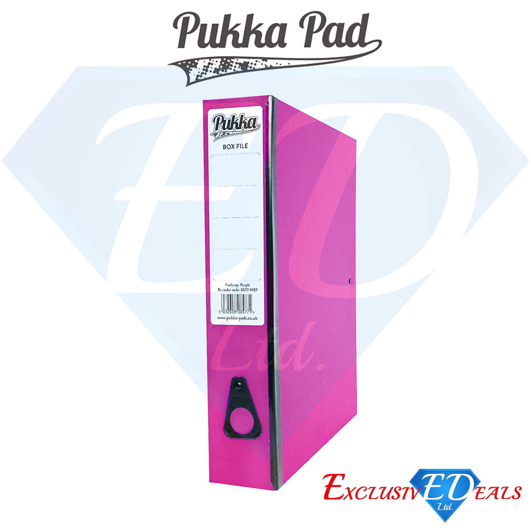 Pukka A4 2Ring Binder/Lever Arch File/Foolscap Box File Range of