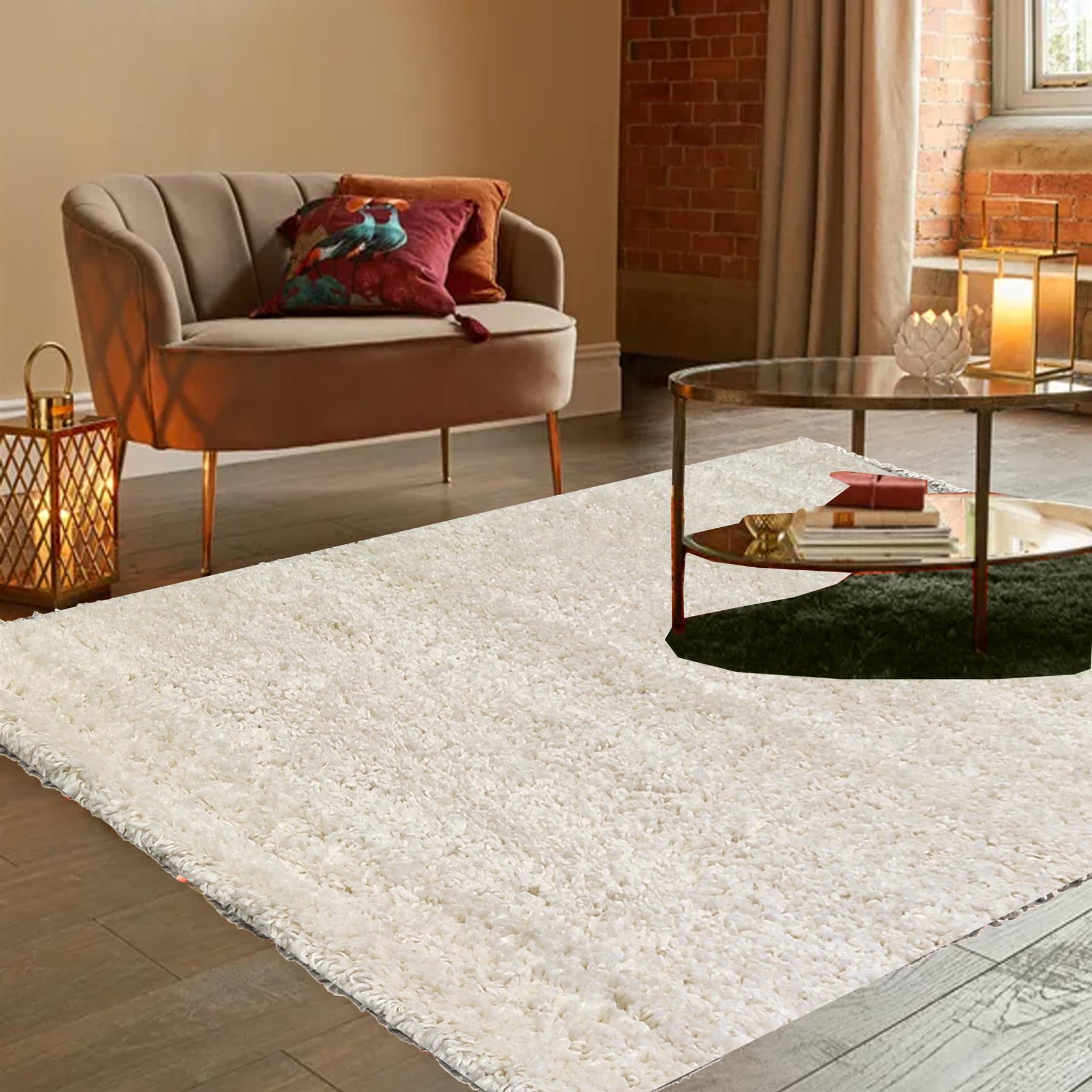 Fluffy Rug Small Medium Area Rug Fuzzy Carpet Living Room Bedroom Soft Floor Mat - Picture 23 of 85
