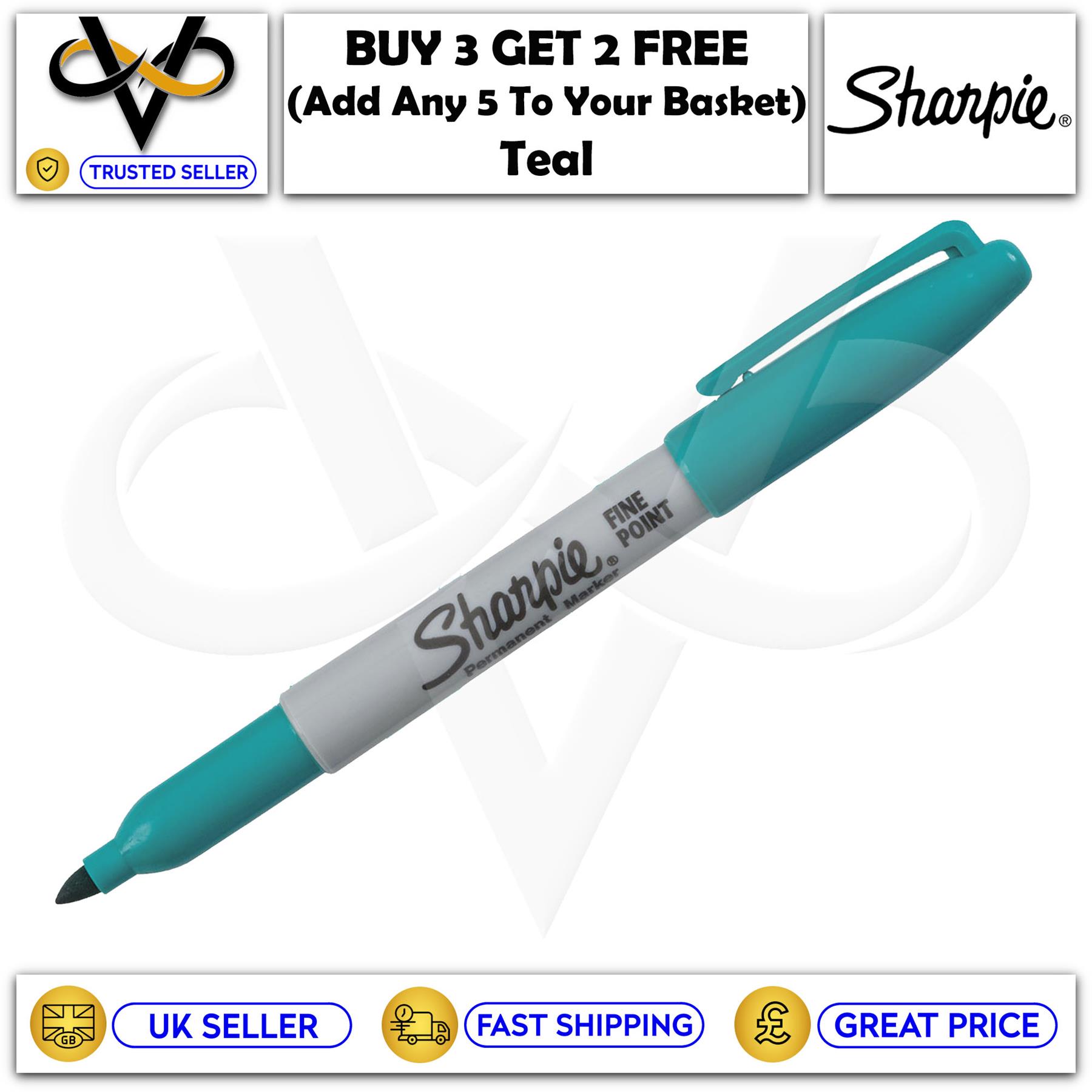 Sharpie Permanent Fine Point Marker Pens Optimal Precision & Smooth Ink Flow - Picture 32 of 37