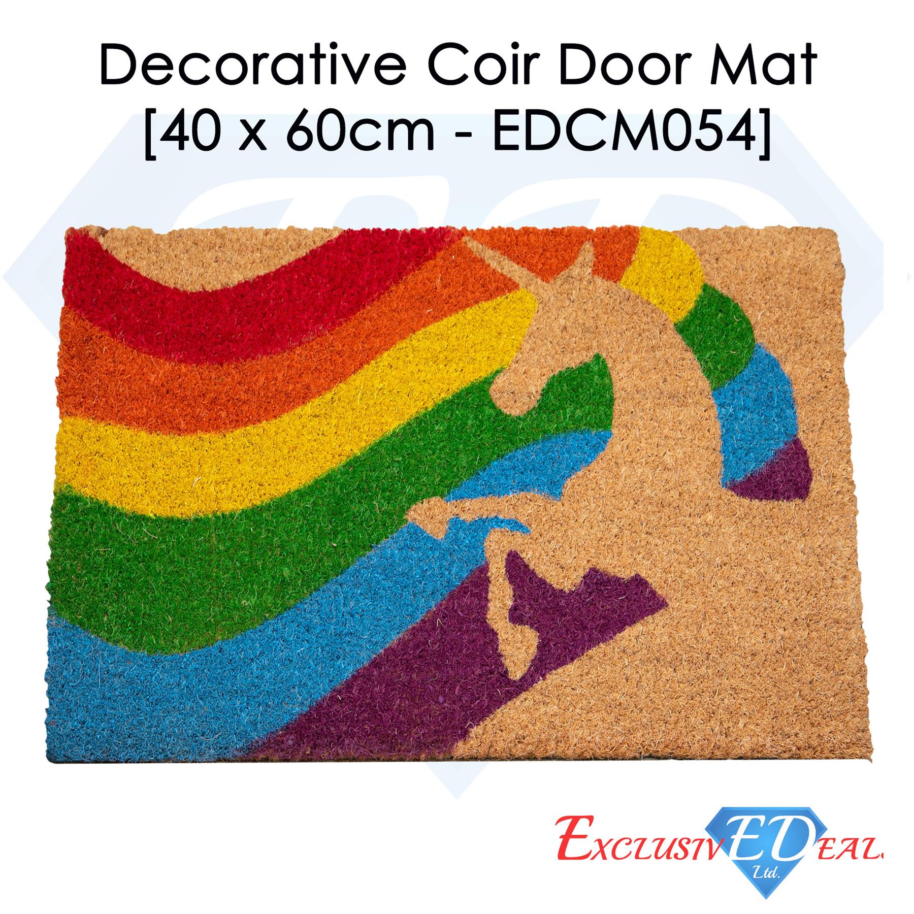Door Mat Doormats Non Slip Natural Coir Welcome Indoor Outdoor Home Backdoor Mat - Picture 27 of 52