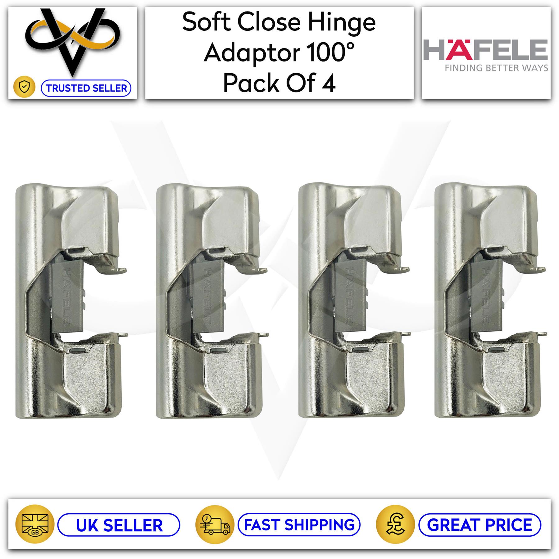 Hafele Soft Close Hinge Adaptor for 100° Hinge Click On High Quality Durable - Picture 18 of 34