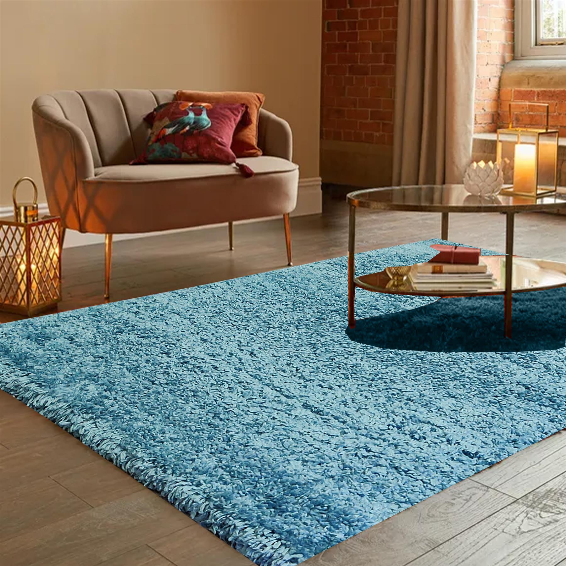 Fluffy Rug Small Medium Area Rug Fuzzy Carpet Living Room Bedroom Soft Floor Mat - Picture 79 of 85