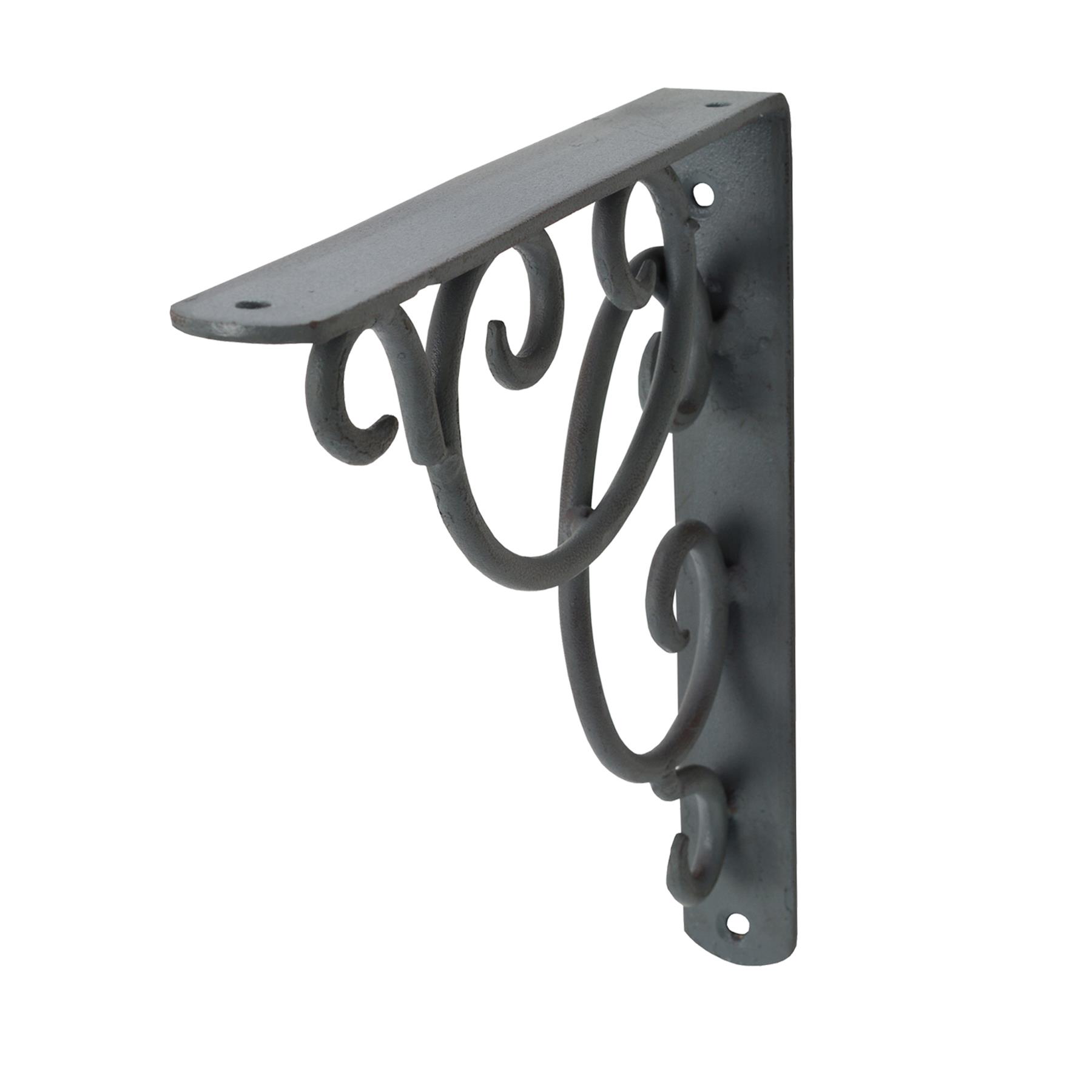 Cast Iron Wall Shelf Brackets - Heavy Duty Vintage Victorian Antique Rustic - Picture 12 of 49