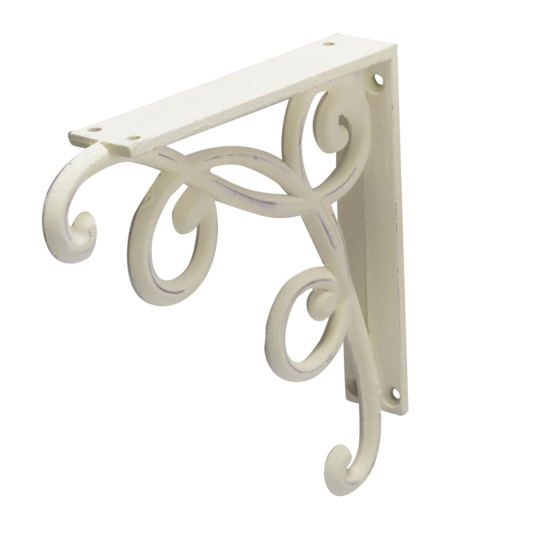 Cast Iron Wall Shelf Brackets - Heavy Duty Vintage Victorian Antique Rustic - Picture 3 of 49