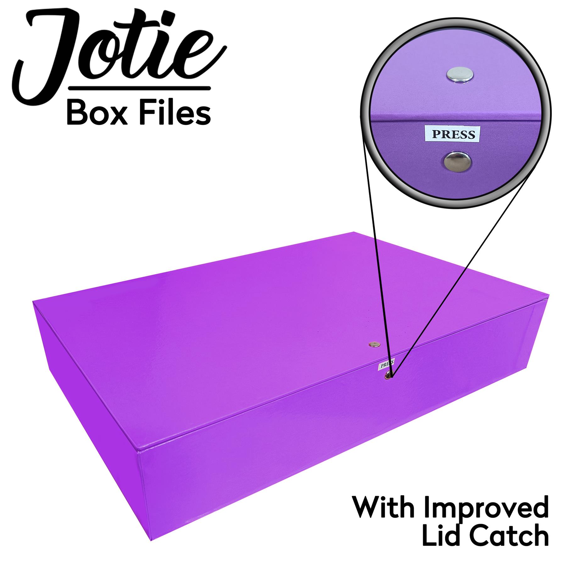 Jotie Foolscap Box Files With Improved Lid Catch – Set Of 10 – Document Storage
