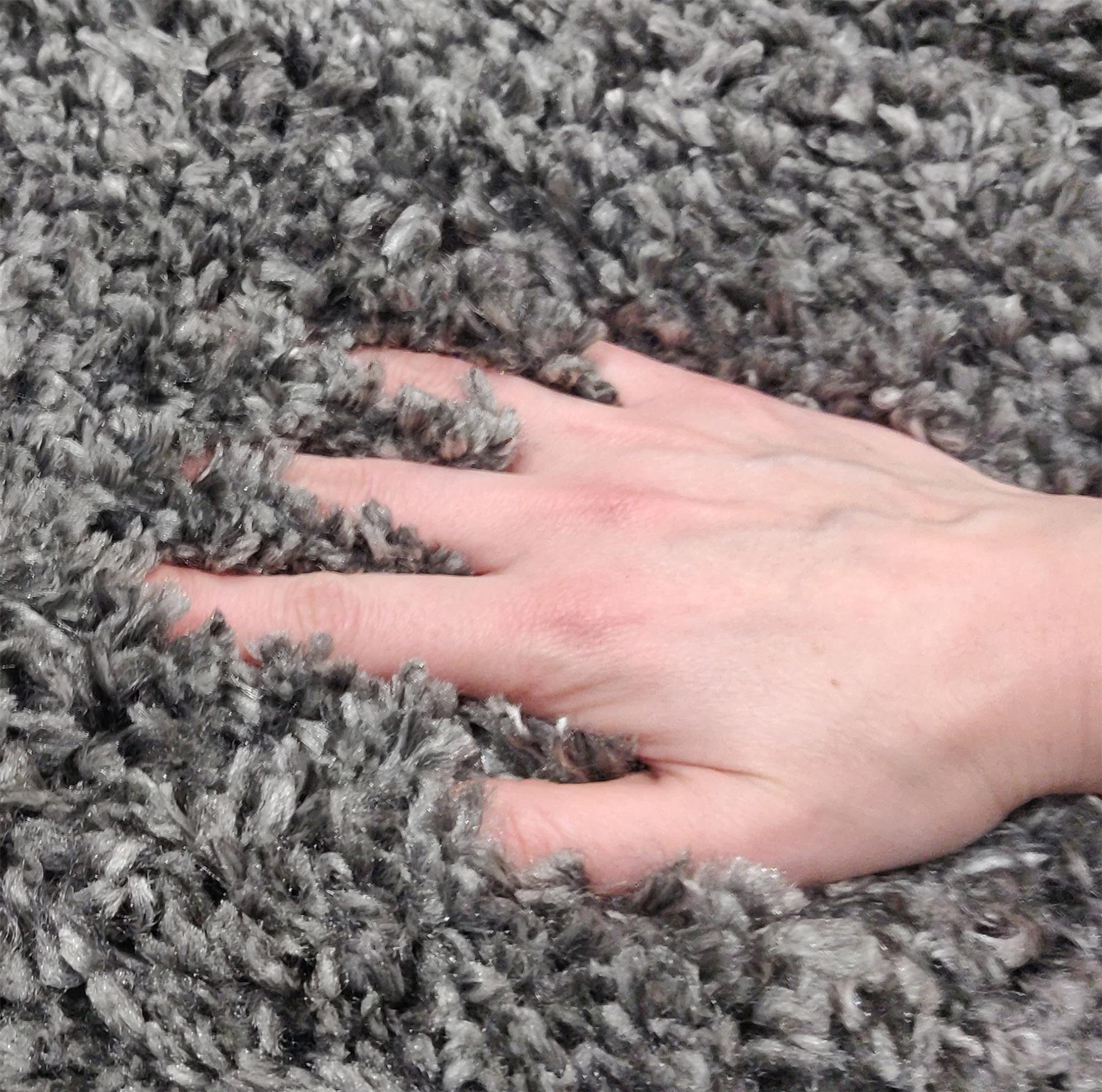 Circular Shaggy Rug Round Fuzzy Carpet Soft Fluffy No-Shed Floor Mat Living Room - Picture 44 of 96